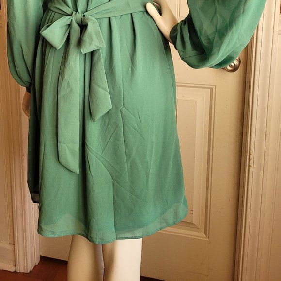 H&M Green Spring Dress Small - Picture 5 of 9